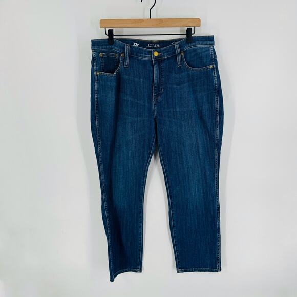 J. Crew Women’s 9" Vintage Slim Straight Jeans Medium Wash Denim Size 32P Petite - Picture 7 of 7